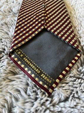 90s Vintage Ermenegildo Zegna Designer Silk Tie